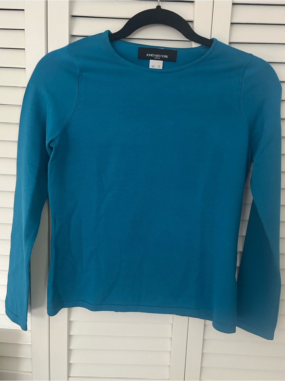 Jones New York Teal Silk Top